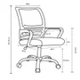 Cadeira De Escritório Fortt Madri Csf05-p, Até 120Kg, Com Base Cromada Com Rodinha, Preta