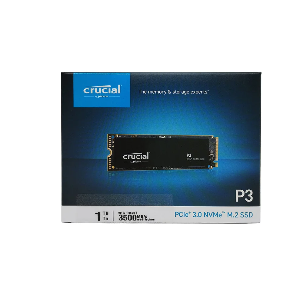 SSD Crucial 1TB Nvme Pcie P3 Ct1000p3SSD8 KaBuM