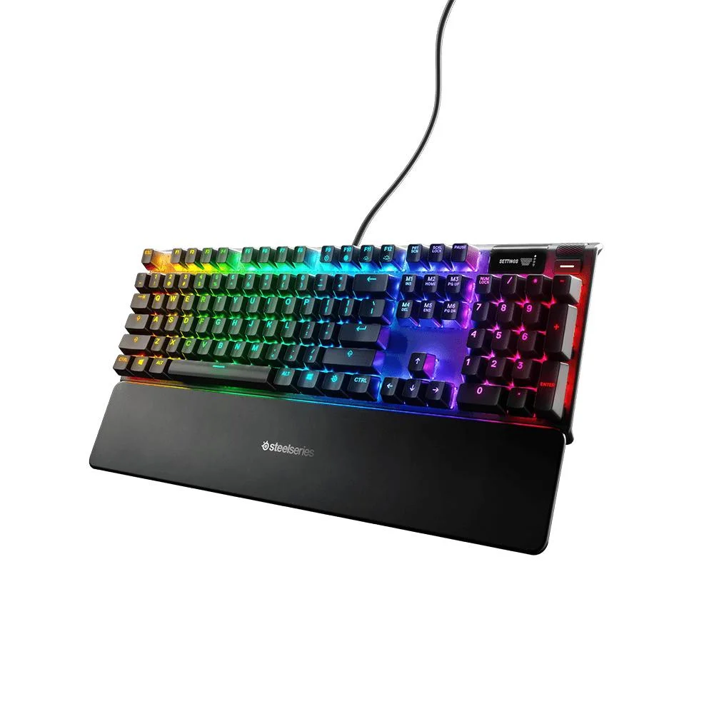 Imagem 3 de 5 do produto Teclado Mecânico Gamer Steelseries Apex 7, RGB, Switch Red, Us, Anti-ghosting, Preto - 64636