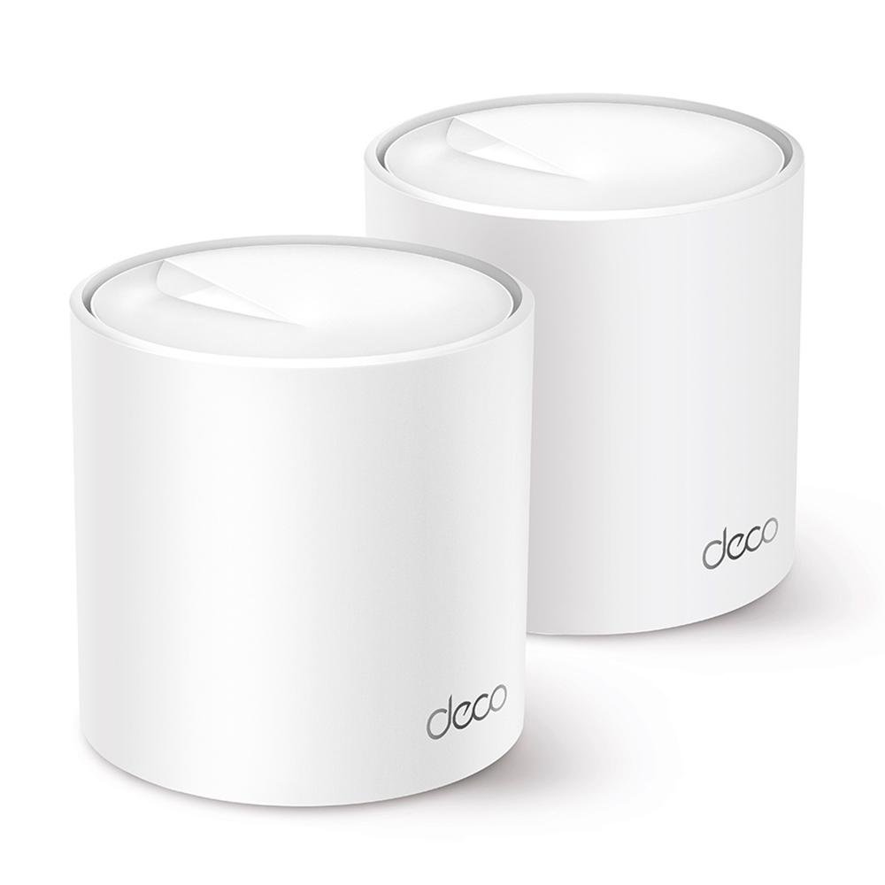 Roteador TP-Link Deco X50, 2402 Mbps, WiFi 6, AX3000, 2 Antenas Internas, Dual Band 2.4/5Ghz, Branco - 02 Unidades