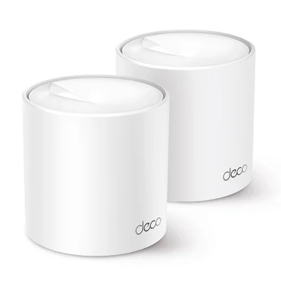 Roteador TP-Link Deco X50, 2402 Mbps, WiFi 6, AX3000, 2 Antenas Internas, Dual Band 2.4/5Ghz, Branco - 02 Unidades
