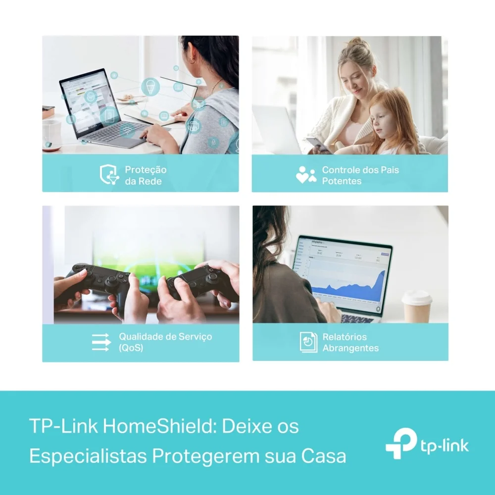 Imagem 5 de 5 do produto Roteador TP-Link Deco X50, 2402 Mbps, WiFi 6, AX3000, 2 Antenas Internas, Dual Band 2.4/5Ghz, Branco - 02 Unidades