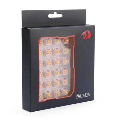 Kit De Switches Para Teclado Mecânico, Redragon Bullet Ql, Linear, Com 24 Peças - A113ql