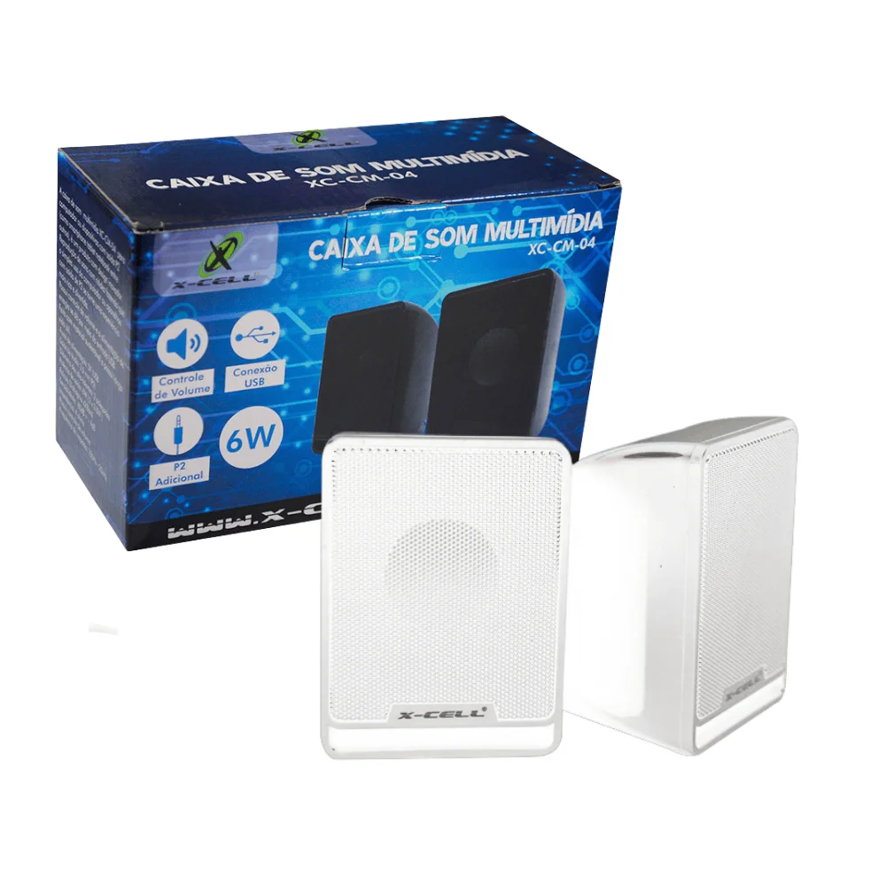 Mini Caixa De Som Xcell Multimídia 20 6W KaBuM