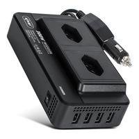 Inversor Automotivo, Conversor De 12v P/ 110v, 300w, 2 Tomadas, 4 Portas, Usb Knup - Kptc13-110