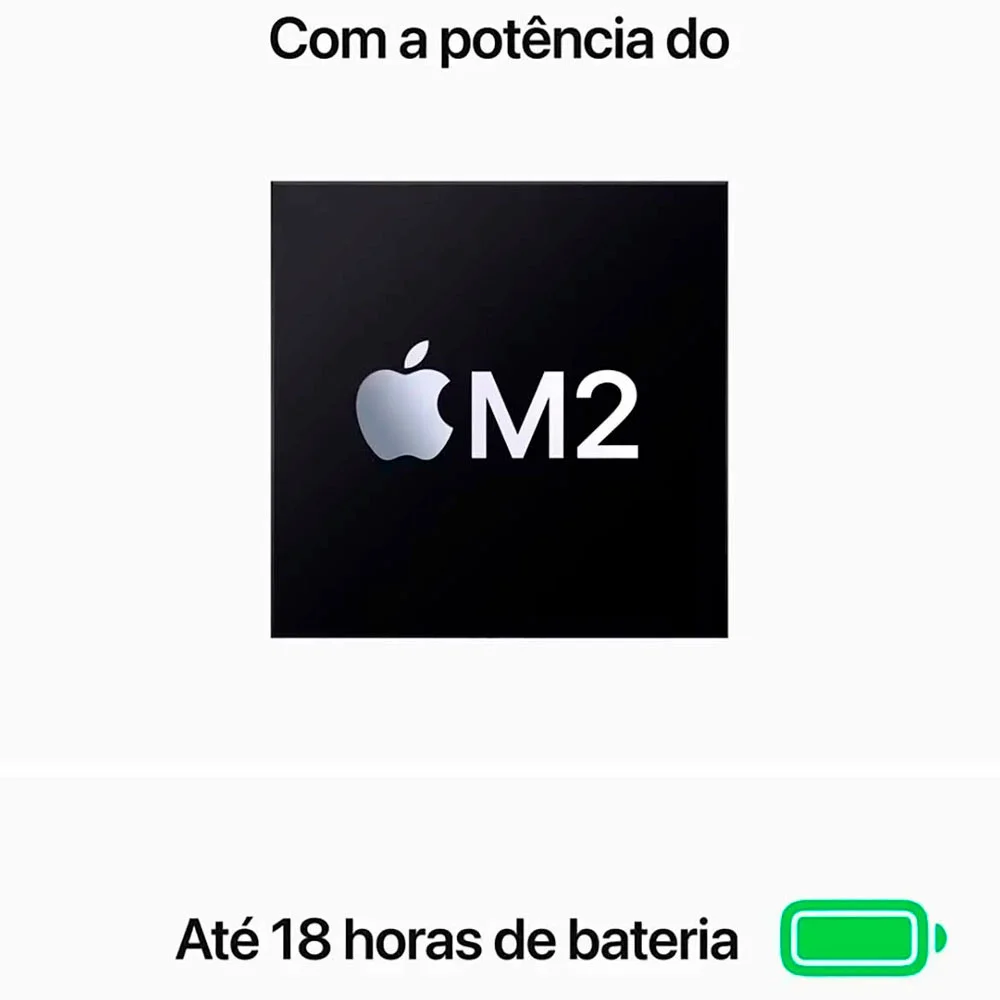 Imagem 5 de 5 do produto Notebook Apple Macbook Air M2 8-core 256 Gb 8GB SSD Tela 13.6  Macos