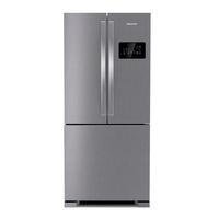 Geladeira Brastemp Frost Free Side Inverse 3 Portas 554 Litros Cor Inox Bro85ak - 127vBrastemp frost free french door bro85. alia tecnologia e sofisti