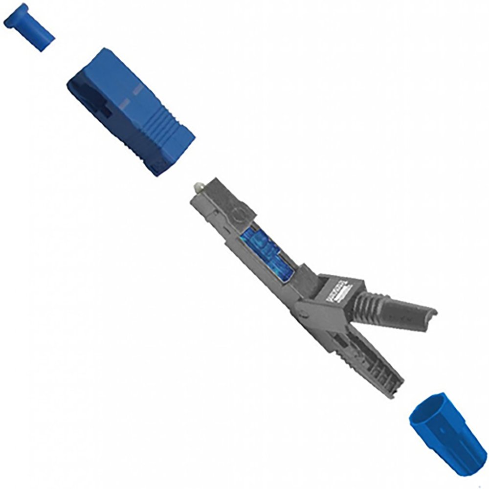 Conector Óptico Transcend Fast Crimp, SC/UPC, Azul