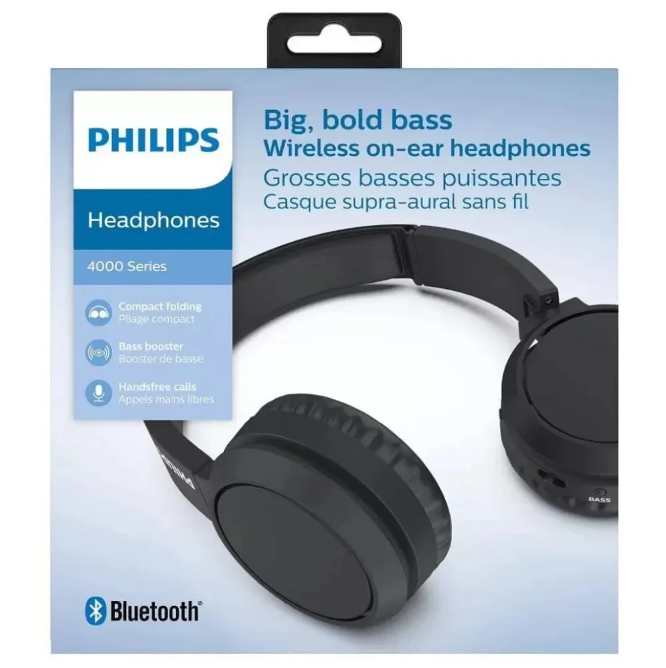 Imagem 3 de 5 do produto Fone de Ouvido Philips Headphone, Bluetooth, Preto - Tah4205bk/00