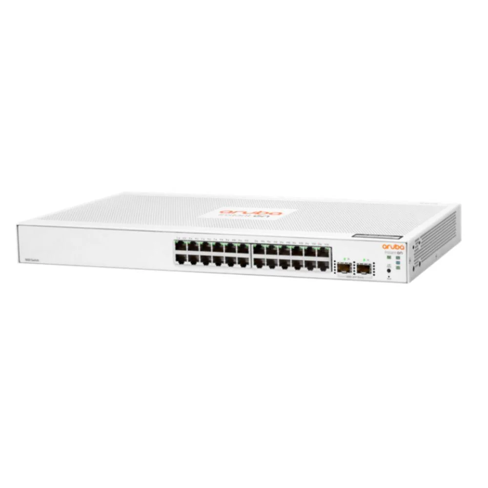 Imagem 2 de 3 do produto Switch HP Aruba Instant On 1830, Gerenciável, 2 SFP, 24 Portas, Branco - Jl812a