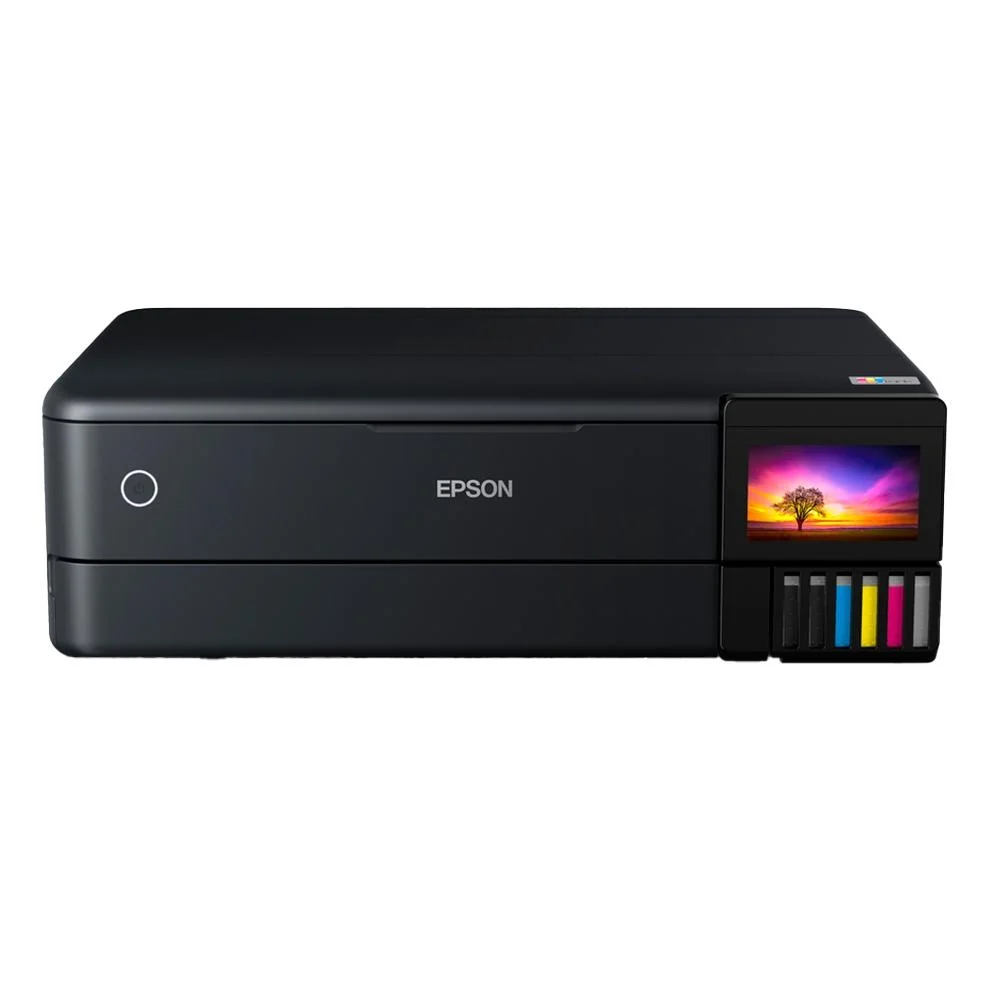 Impressora Multifuncional Epson Ecotank L8180 Fotográfica Colorida Wi-fi Usb Visor Lcd 110v - Preto