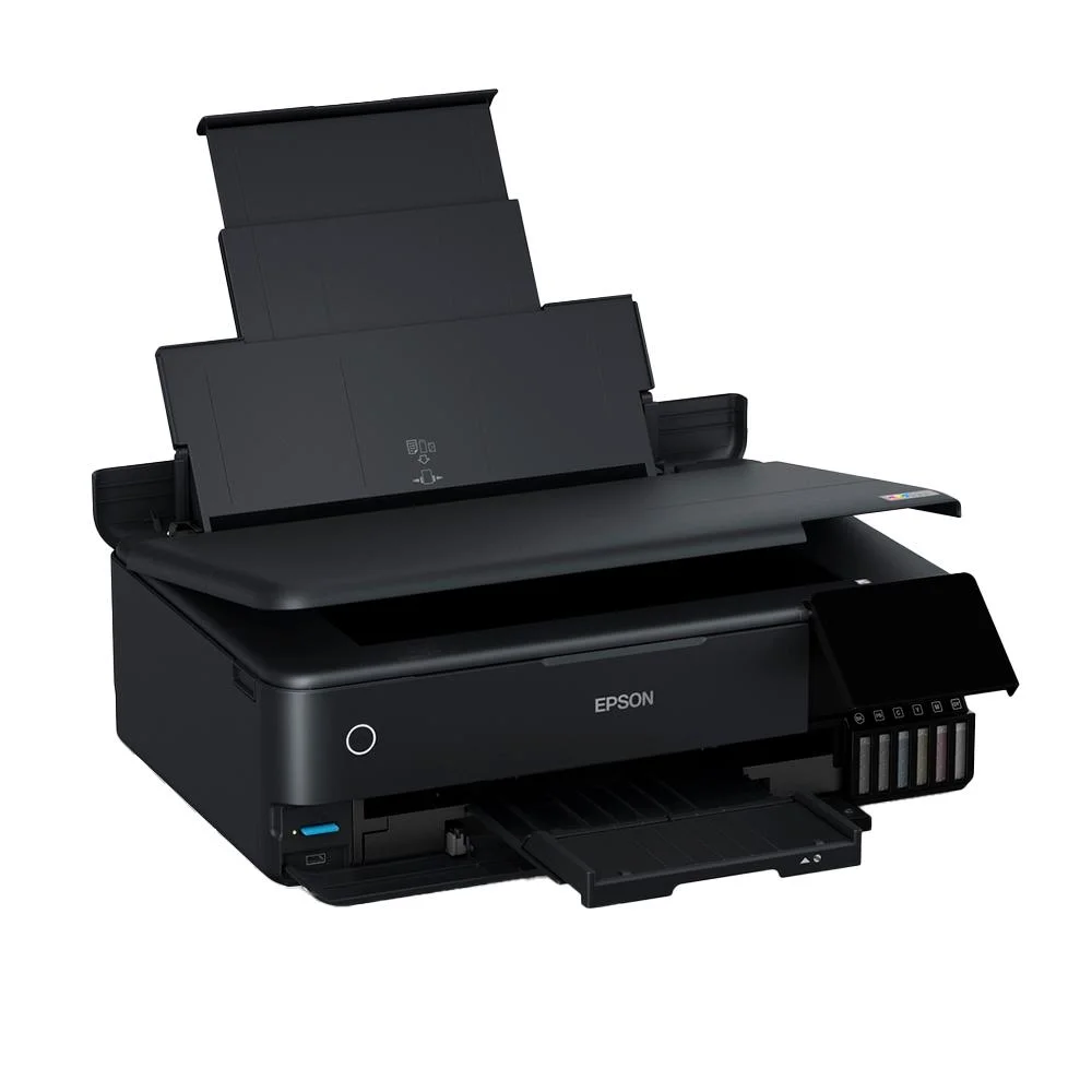 Imagem 2 de 5 do produto Impressora Multifuncional Epson Ecotank L8180 Fotográfica Colorida Wi-fi Usb Visor Lcd 110v - Preto