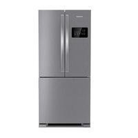 geladeira brastemp frost free side inverse 3 portas a+++ 554 litros cor inox 220v - bro85ak a geladeira brastemp frost free french door bro85 traz mai