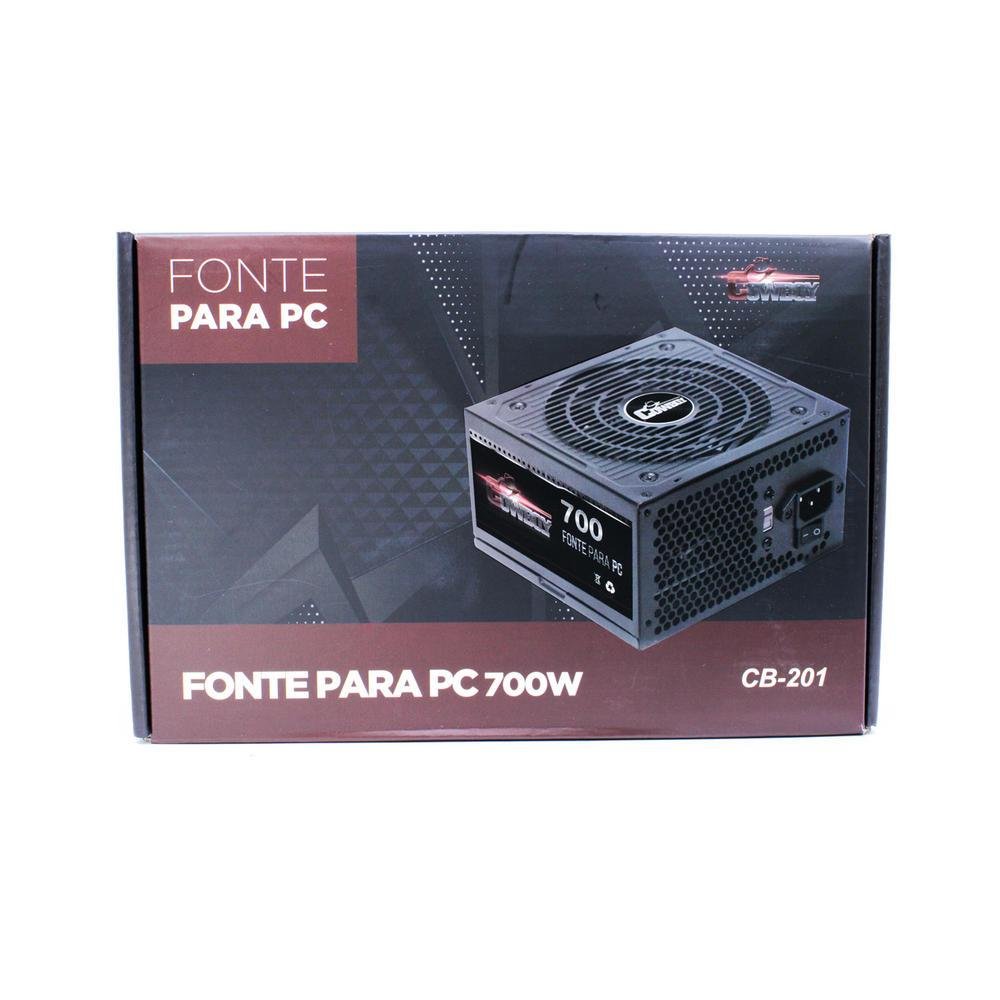 Imagem 2 de 4 do produto Fonte Cowboy Gamer ATX, 700W - CB-201