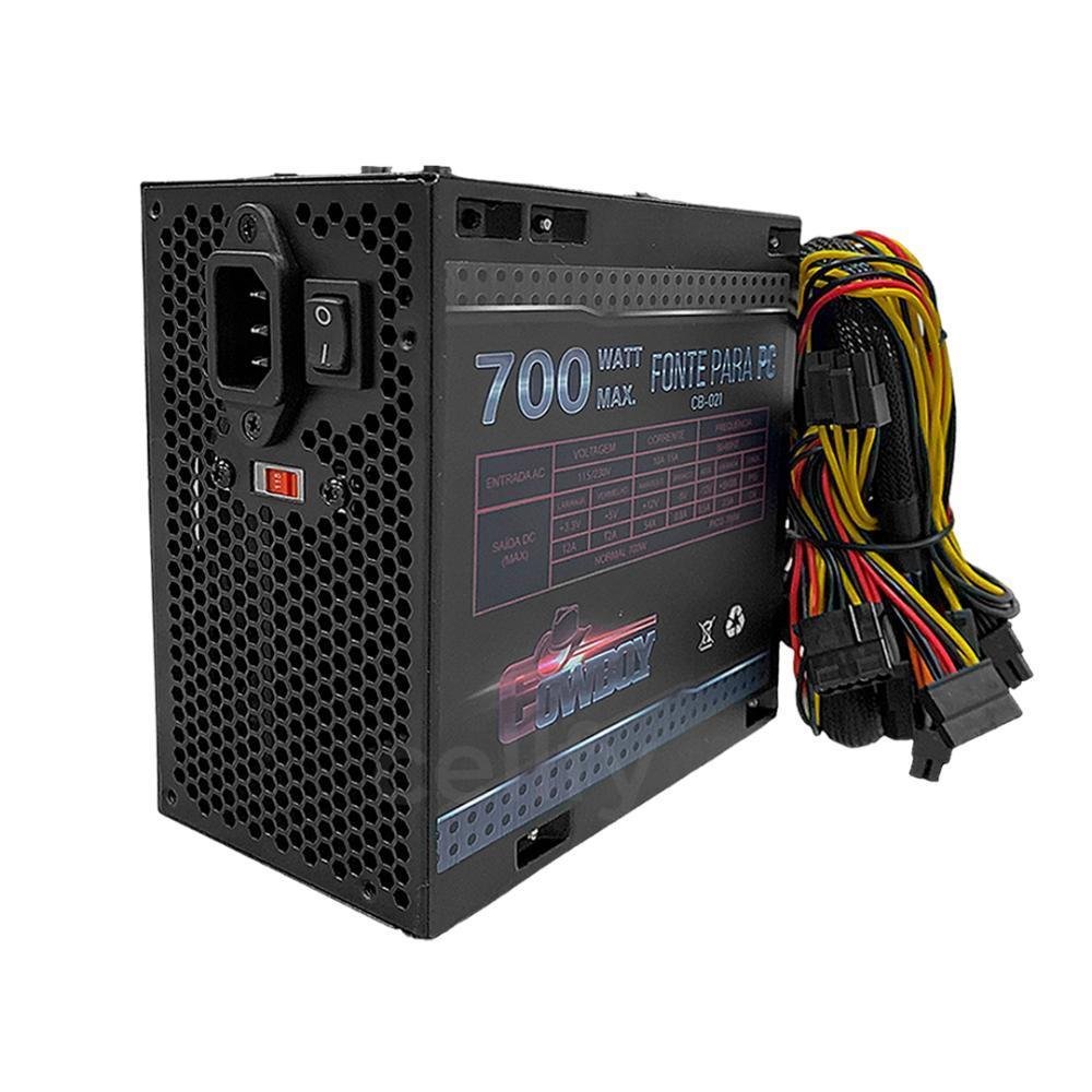 Imagem 3 de 4 do produto Fonte Cowboy Gamer ATX, 700W - CB-201