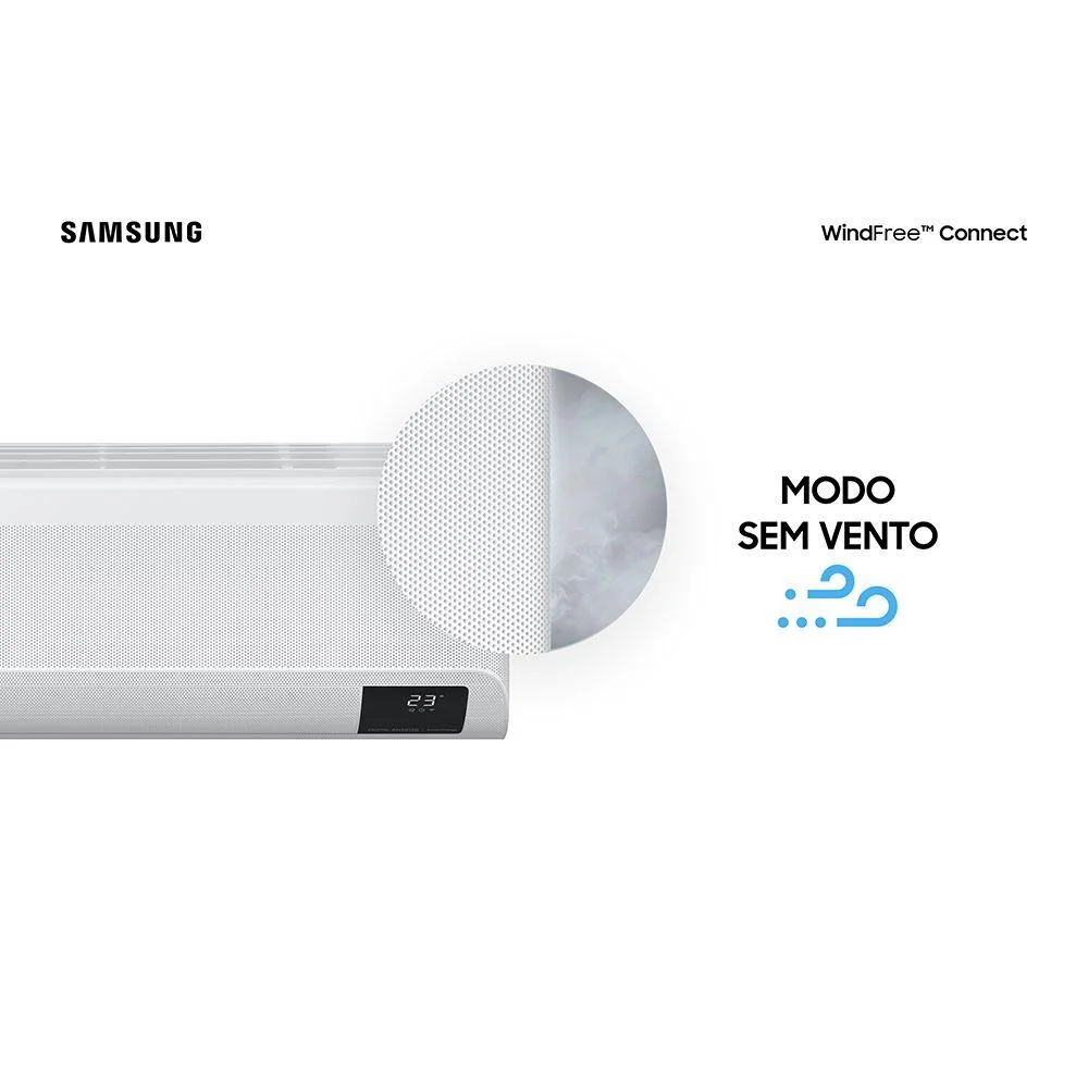 Ar Condicionado Samsung Windfree Connect, Split Inverter, 12000 Btus, 220V, Frio - Ar12bvfaawkxaz Ar Condicionado Samsung Windfree Connect, Split Inverter, 12000 Btus, 220V, Frio - Ar12bvfaawkxaz