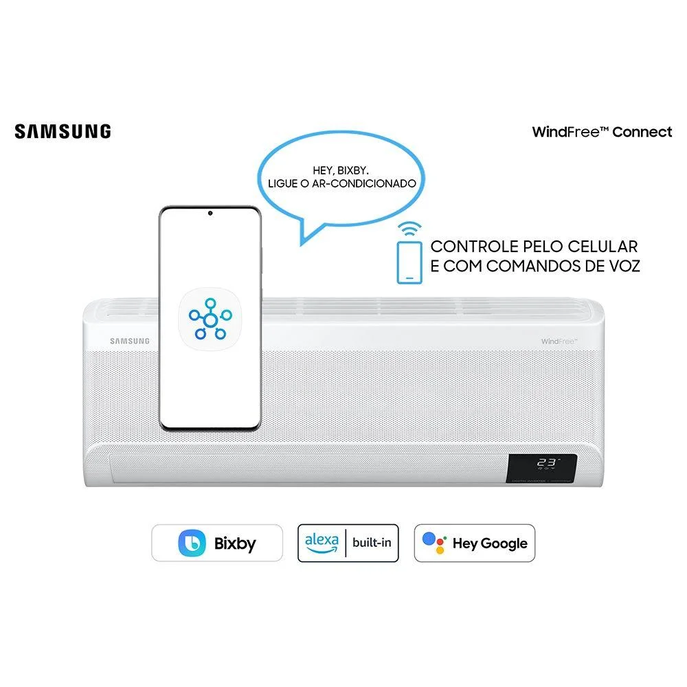 Ar Condicionado Samsung Windfree Connect, Split Inverter, 12000 Btus, 220V, Frio - Ar12bvfaawkxaz Ar Condicionado Samsung Windfree Connect, Split Inverter, 12000 Btus, 220V, Frio - Ar12bvfaawkxaz
