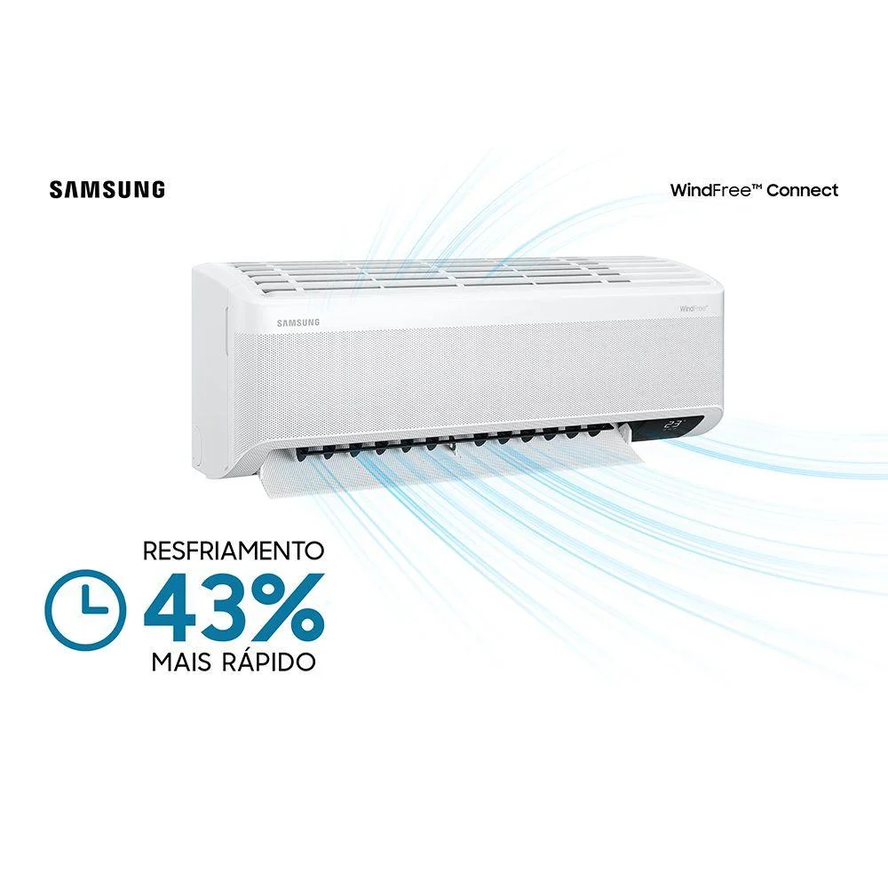 Ar Condicionado Samsung Windfree Connect, Split Inverter, 12000 Btus, 220V, Frio - Ar12bvfaawkxaz Ar Condicionado Samsung Windfree Connect, Split Inverter, 12000 Btus, 220V, Frio - Ar12bvfaawkxaz