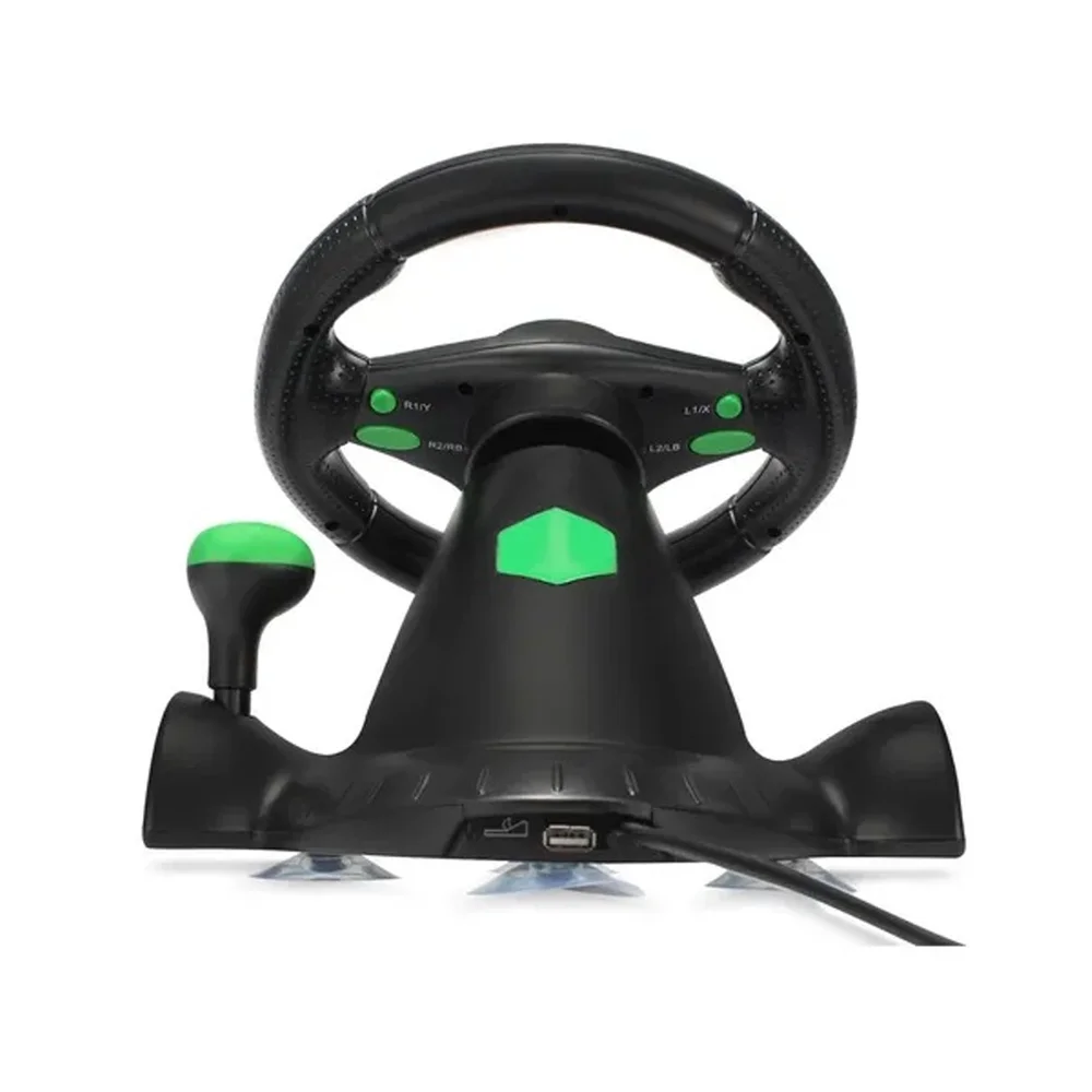 Imagem 5 de 5 do produto Volante C/ Vibração Xbox 360 Ps3 Ps2 Pc Knup Kp-5815a