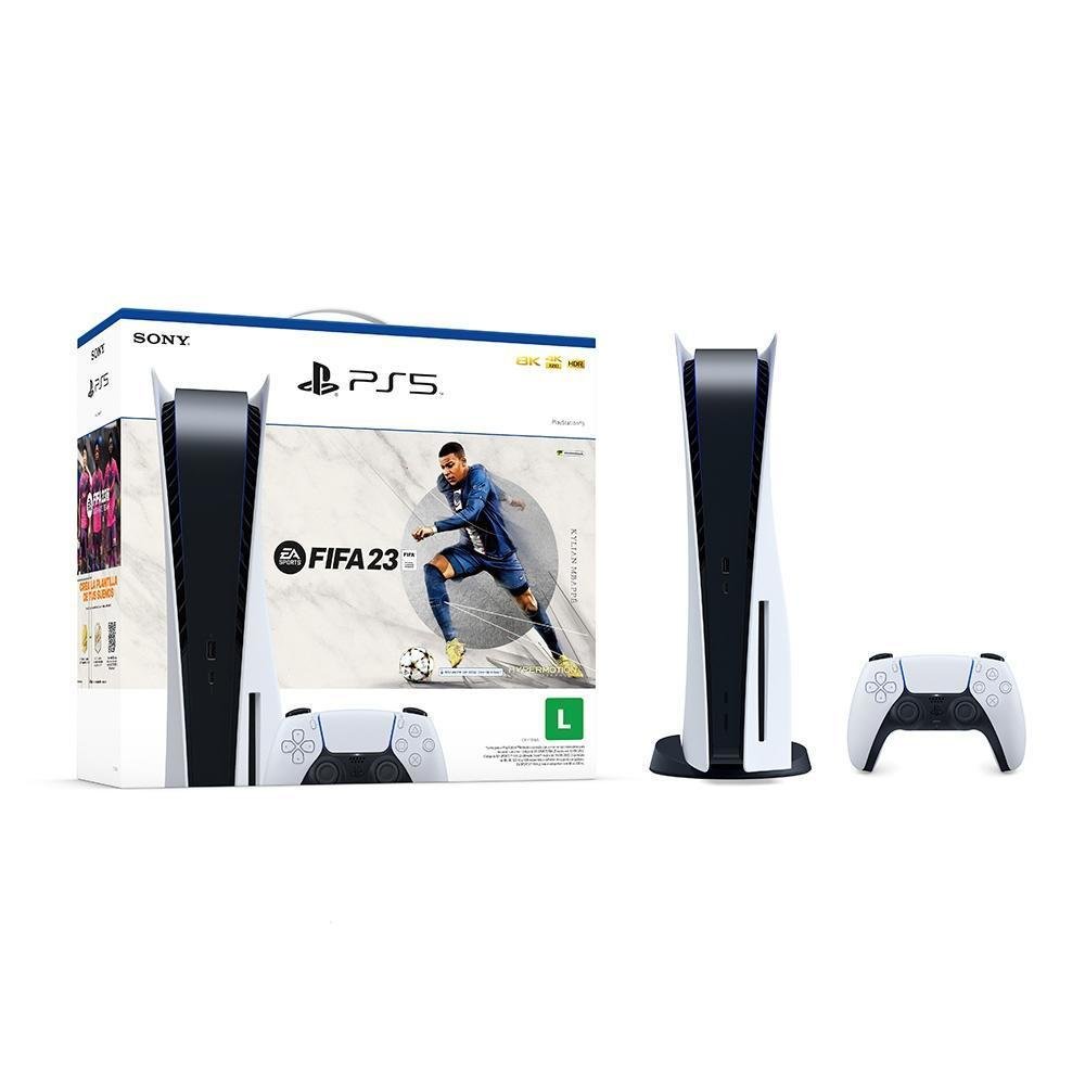 Console PlayStation®5 PS5 Sony 825GB + Jogo Fifa 23 + Controle sem Fio  DualSense Sony Cosmic Red para Playstation®5 – Marketplace Triibo