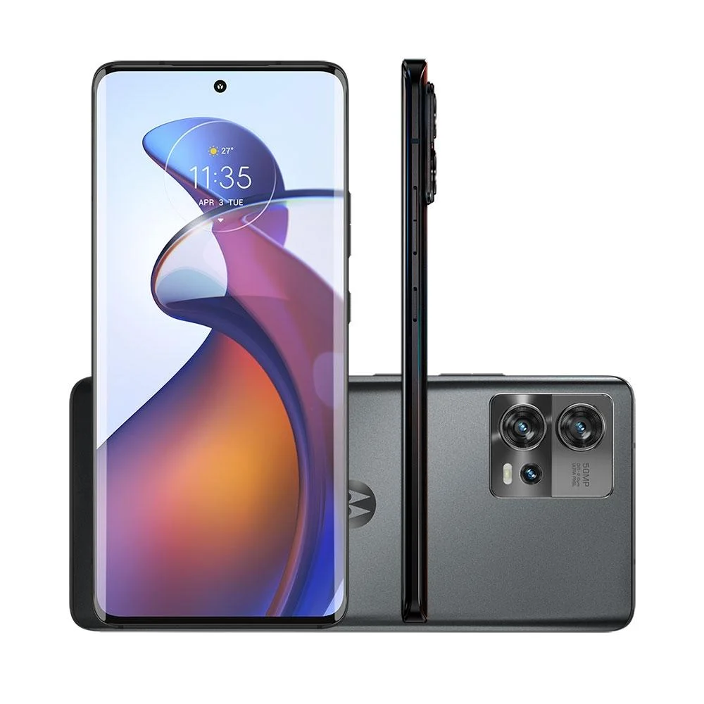 Smartphone Motorola, Moto Edge 30 Fusion, 256GB, 8GB Ram, Câmera Tripla 50mp, Tela 6.6'' - Preto Smartphone Motorola, Moto Edge 30 Fusion, 256GB, 8GB Ram, Câmera Tripla 50mp, Tela 6.6'' - Preto