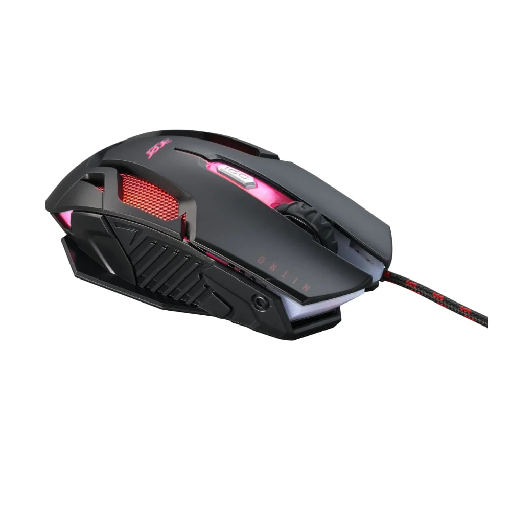 Mouse Gamer Óptico Acer Nitro Nmw200 Gen 2led Retroiluminado Em 7 Cores 6 Botões 7200 Dpi 125 Mhz USB Mouse Gamer Óptico Acer Nitro Nmw200 Gen 2led Retroiluminado Em 7 Cores 6 Botões 7200 Dpi 125 Mhz USB