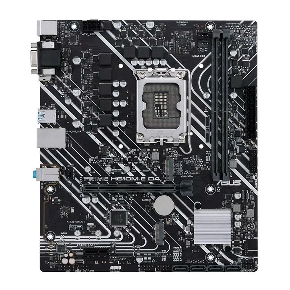 Placa-Mãe Asus H610M-D D4, Intel, mATX, DDR4, RGB - 90MB1A00-M0EAY0