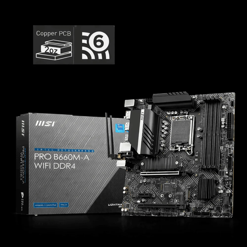 Placa Me Msi Pro B660ma KaBuM