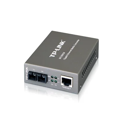 Conversor De Mídia Tp-link Mc200cm Fibra Óptica Gigabit 10/100/1000mbps Multi Modo