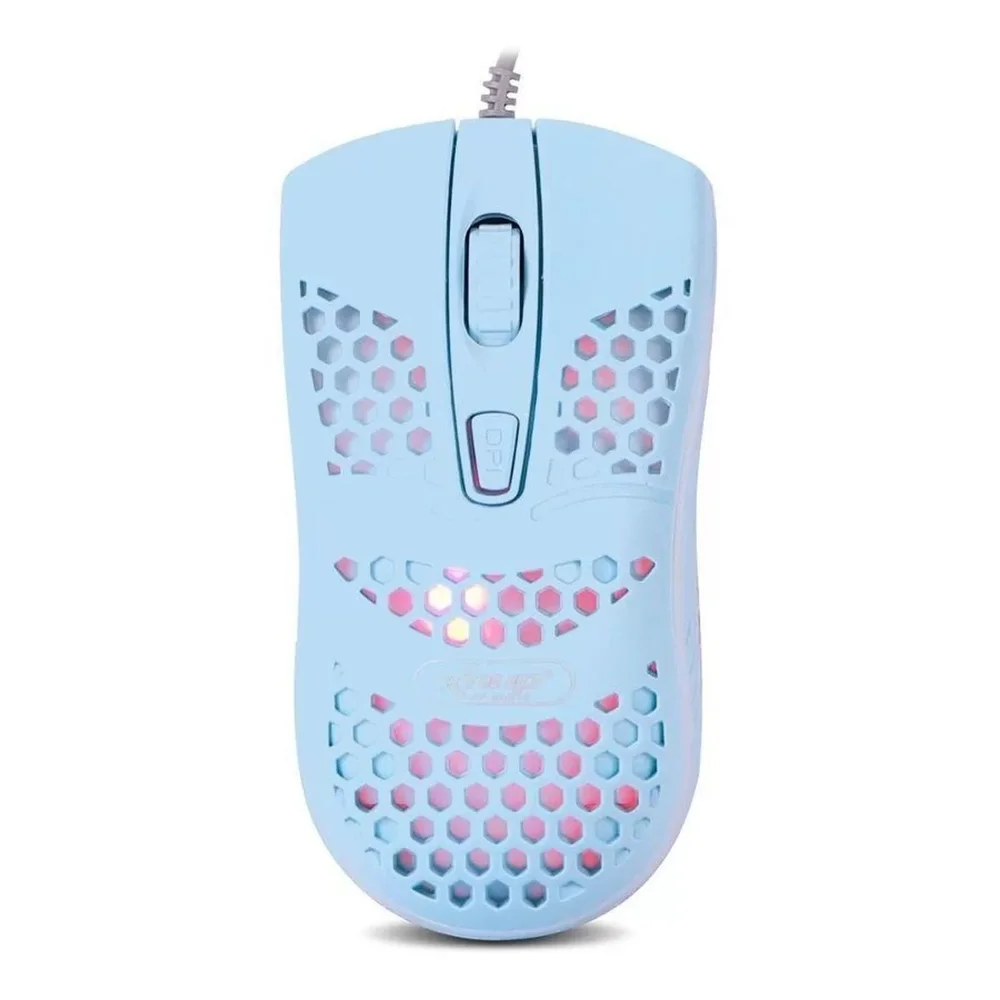 Imagem 4 de 4 do produto Mouse Óptico Usb 2.0 Com Fio Pra Computador Knup Kp-mu010 1000 Dpi Azul