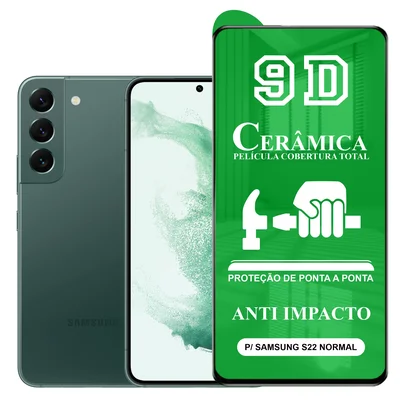 Película Ctech 9D Cerâmica, P/ Samsung S22, Protetora Anti Impacto, Flexível, Nano Gel