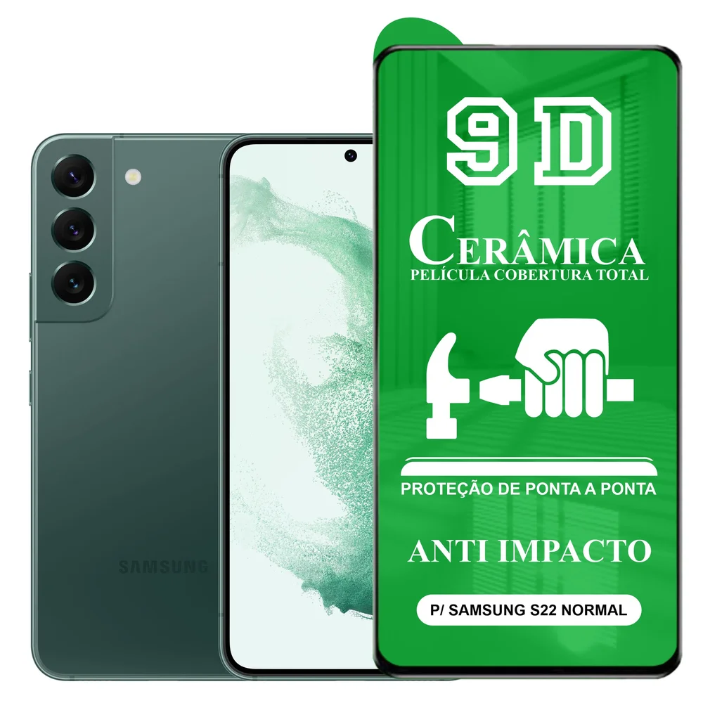 Película Ctech 9D Cerâmica, P/ Samsung S22, Protetora Anti Impacto, Flexível, Nano Gel