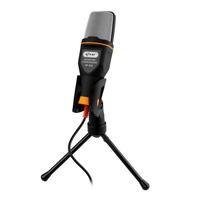 Microfone Condensador Com Tripe Knup Kp-916 Ajustavel Usb Profissional Estudio