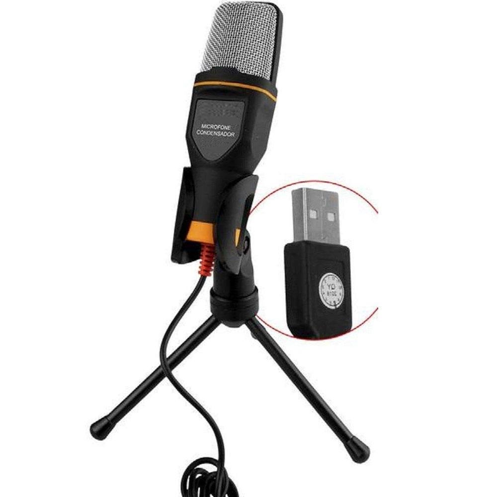 Microfone Condensador Com Tripe Knup Kp916 KaBuM