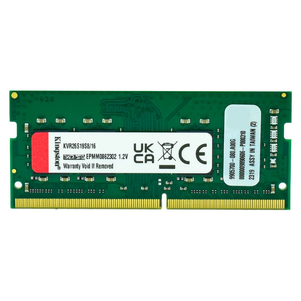 Imagem 4 de 5 do produto Memória Ram Para Notebook Kingston Valueram, 16GB, 2666Mhz, DDR4, Cl19 - Kvr26s19s8/16
