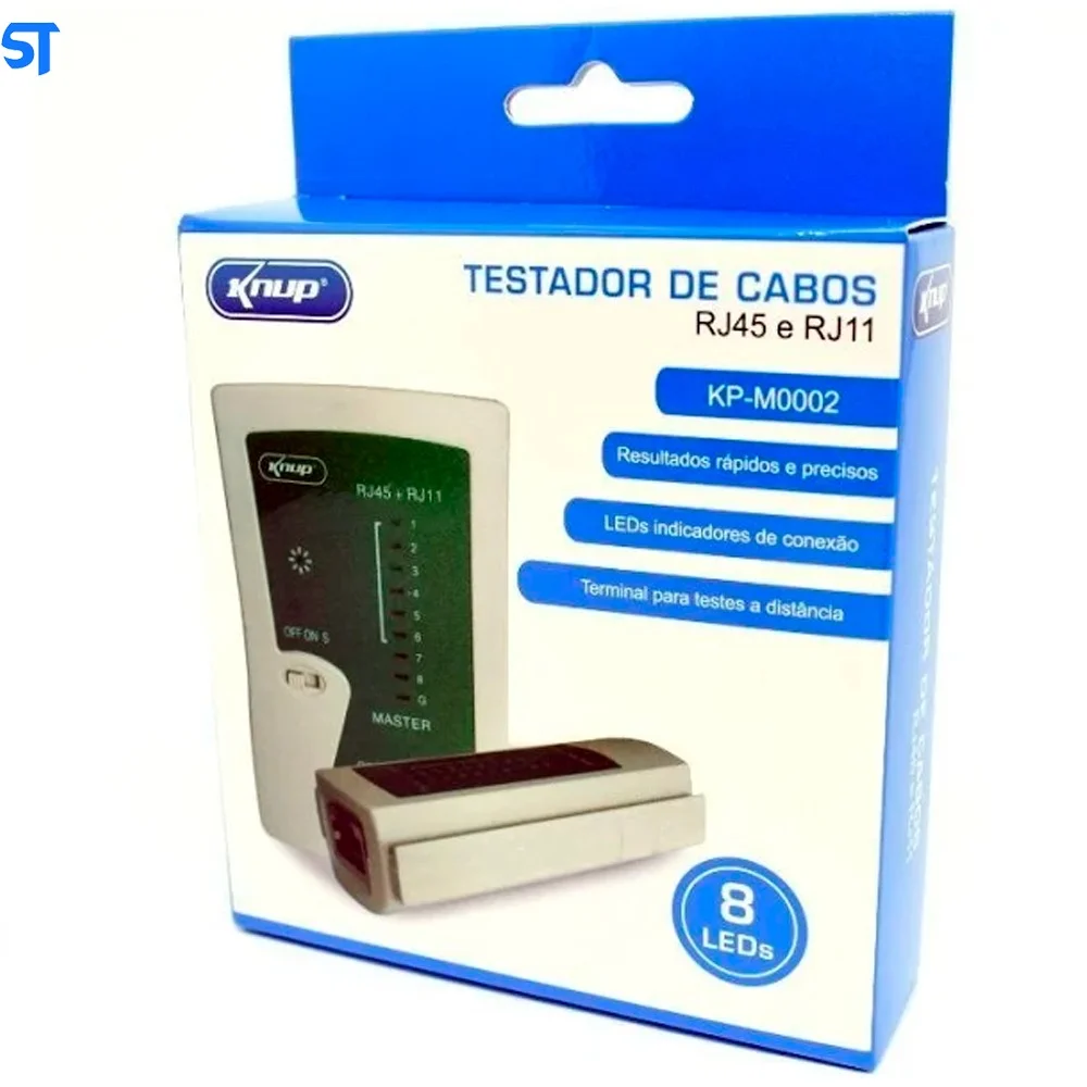 Imagem 4 de 4 do produto Testador De Cabo De Rede, Rj11 E Rj45