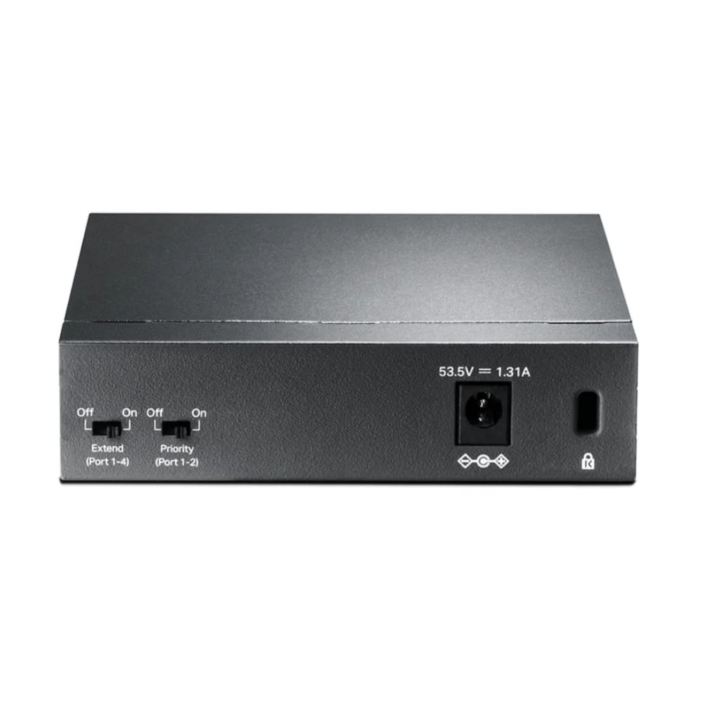 Imagem 4 de 4 do produto Switch 5 Portas 10/100 Gigabit 4 Portas Poe +  Tl-sf1005p Tp-link