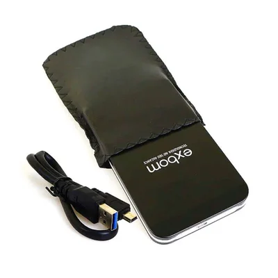 Case Para HD Externo Exbom Slim Ext ,2.5 pol., USB 3.0, Com Bolsa