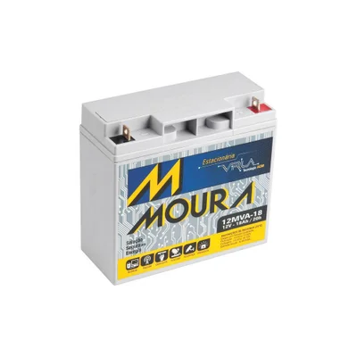 Bateria Selada Moura 12mva-18, Para Nobreak, 12V, 18Ah, Estacionaria