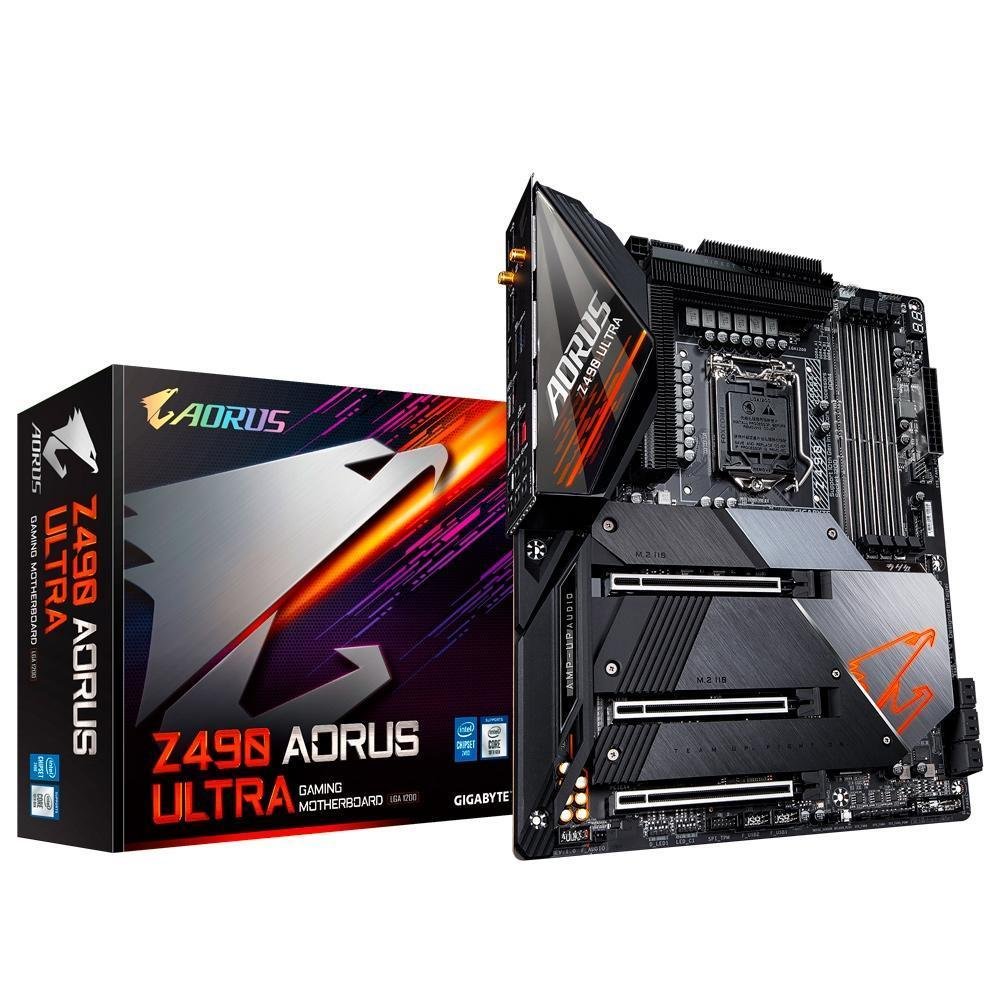 Placa-Mãe Gigabyte Z490 Aorus Ultra, Intel LGA 1200, ATX, DDR4, Wi-Fi ...