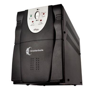 Estabilizador Coletek 3200 VA, 6x Tomadas, Saída 115V, Bivolt Automático - 4T-10A 2T-20A