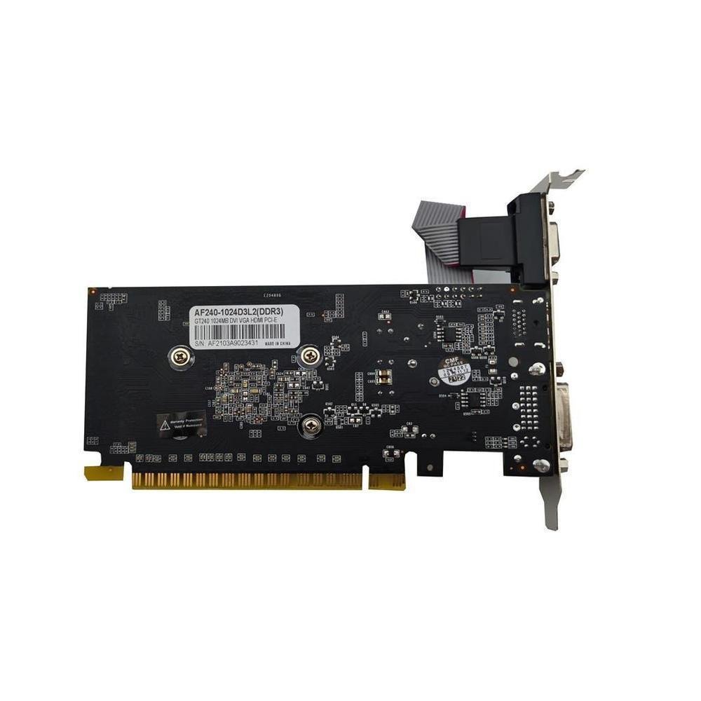 Placa de Vídeo Afox NVIDIA GeForce GT 240, 1GB DDR3, 128 Bits - AF240-1024D3L2-V2 Placa de Vídeo Afox NVIDIA GeForce GT 240, 1GB DDR3, 128 Bits - AF240-1024D3L2-V2