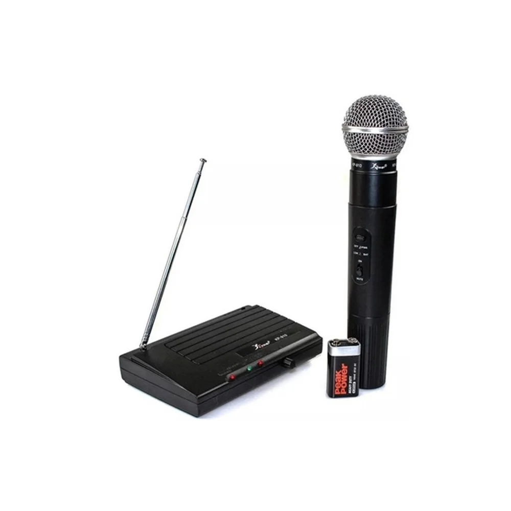 Imagem 2 de 5 do produto Microfone Sem Fio Knup Dinâmico, 175 MHz, VHF/UHF, Profissional - KP 910