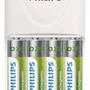 Carregador De Pilhas Philips + 4 Pilhas AA Recarregáveis - Scb2445nb