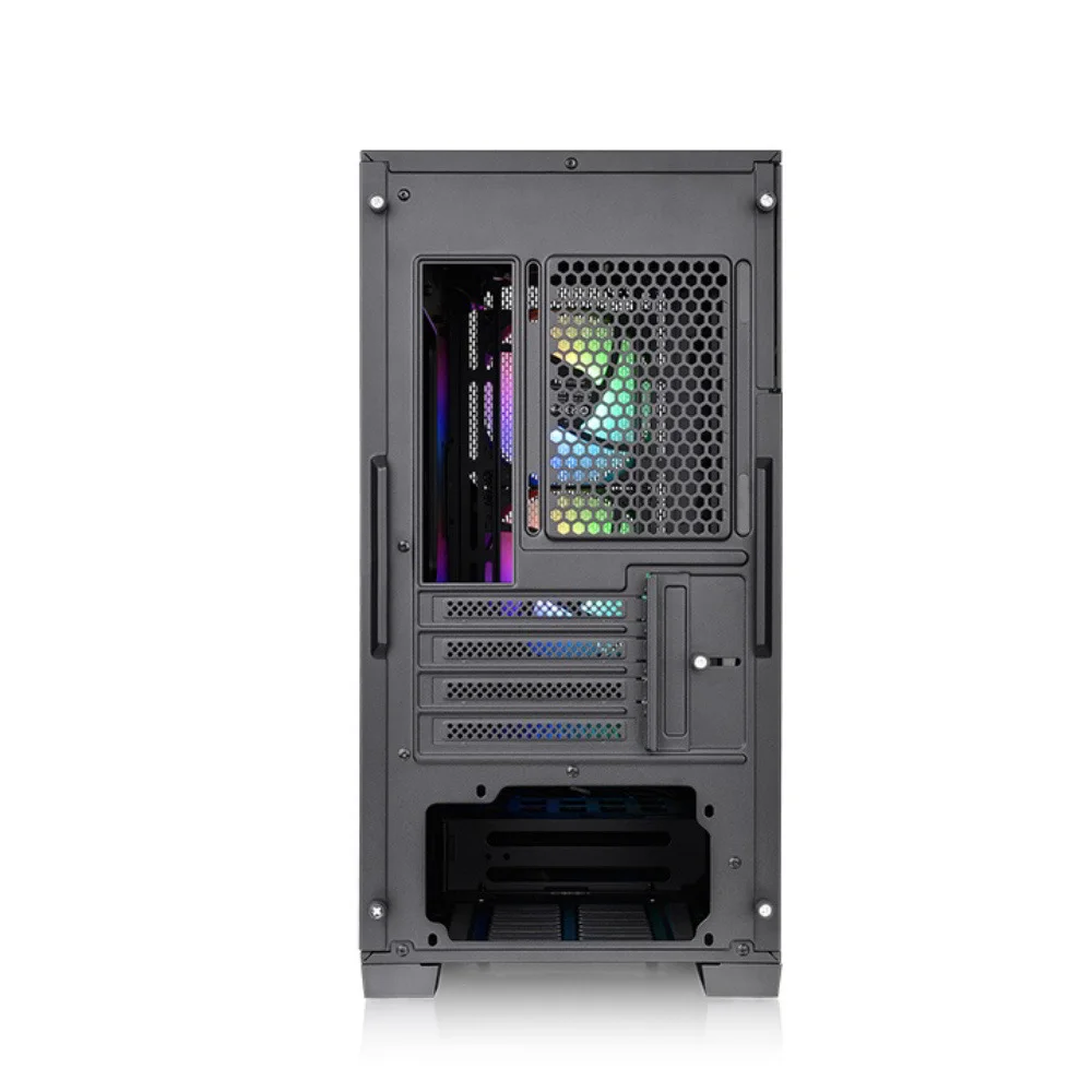 Imagem 4 de 5 do produto Gabinete Thermaltake Divider 170 TG, Mid-Tower, ArGB, M-ATX, Vidro, Com 2 Fans, Black Edition - Ca-1s4-00s1wn-00