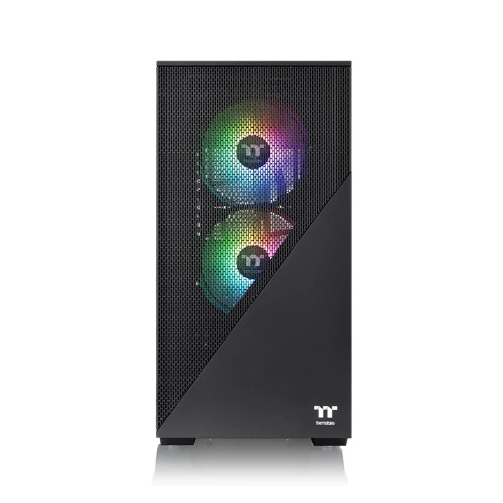 Imagem 5 de 5 do produto Gabinete Thermaltake Divider 170 TG, Mid-Tower, ArGB, M-ATX, Vidro, Com 2 Fans, Black Edition - Ca-1s4-00s1wn-00