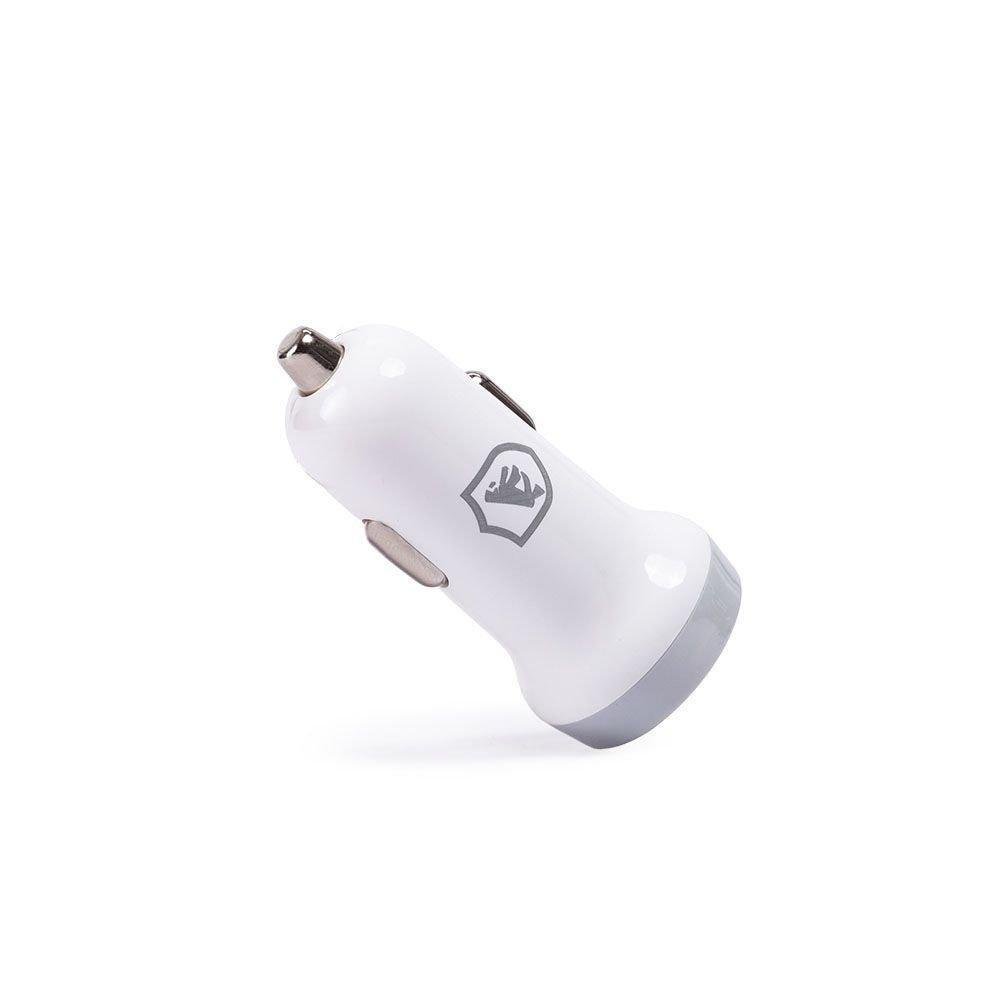 Imagem 2 de 3 do produto Carregador Veicular Gshield Flex, 5V, 2.4Ah, 2 Saídas USB, Branco
