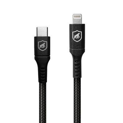Cabo Gshield Survivor, Para Lightning / Tipo C, 1.5M, Preto