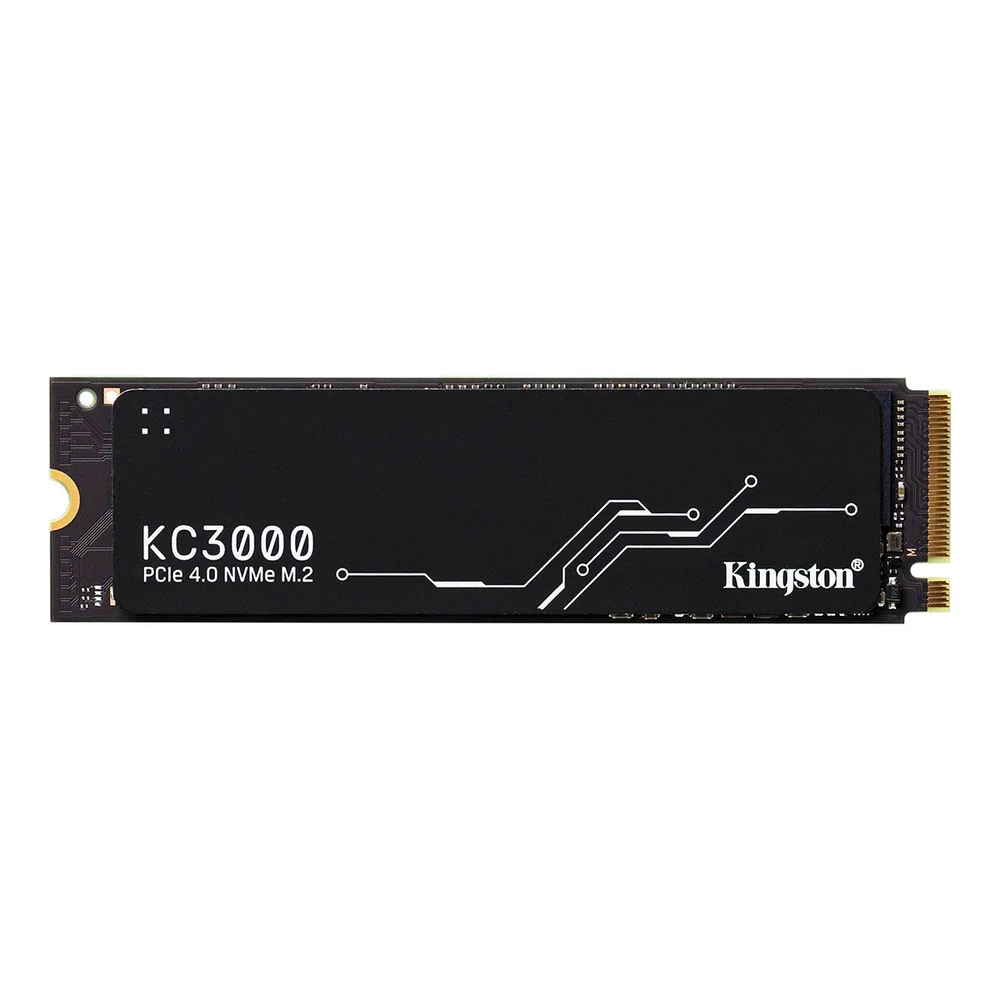 SSD Kingston Kc3000 Gen4, 1024GB, M.2 2280 PCIe 4 NVME, Leitura 7000 MB/s E Gravação 6000 MB/s, Preto - Skc3000s/1024g