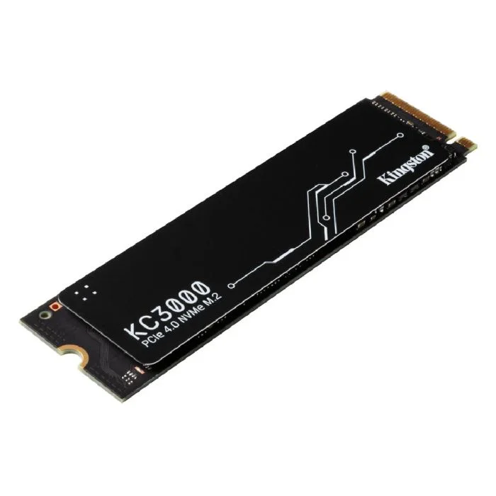 Imagem 2 de 4 do produto SSD Kingston Kc3000 Gen4, 1024GB, M.2 2280 PCIe 4 NVME, Leitura 7000 MB/s E Gravação 6000 MB/s, Preto - Skc3000s/1024g